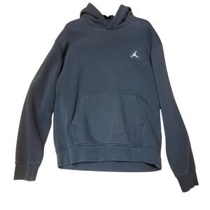Air Jordan Jumpman Black Pullover Hoodie Men's Small Embroidered Logo Fleece